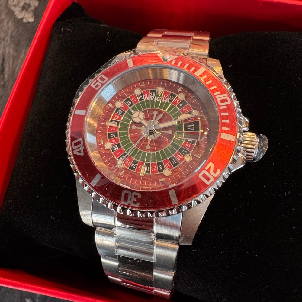 Invicta Pro Diver X Roulette House of Cards Men's Watch - 40mm Red (50519)